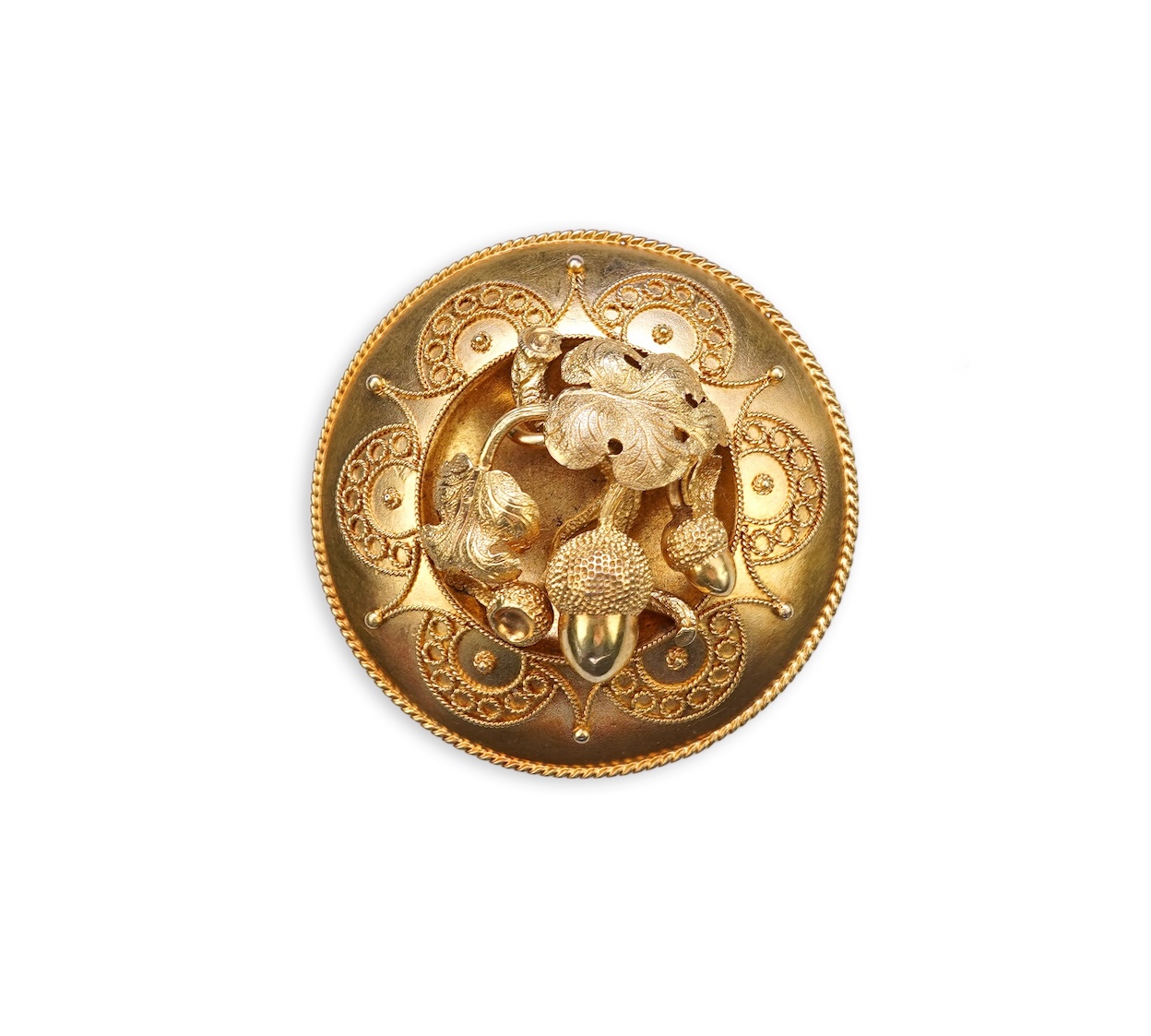 A Victorian gold brooch, third quarter 19th century